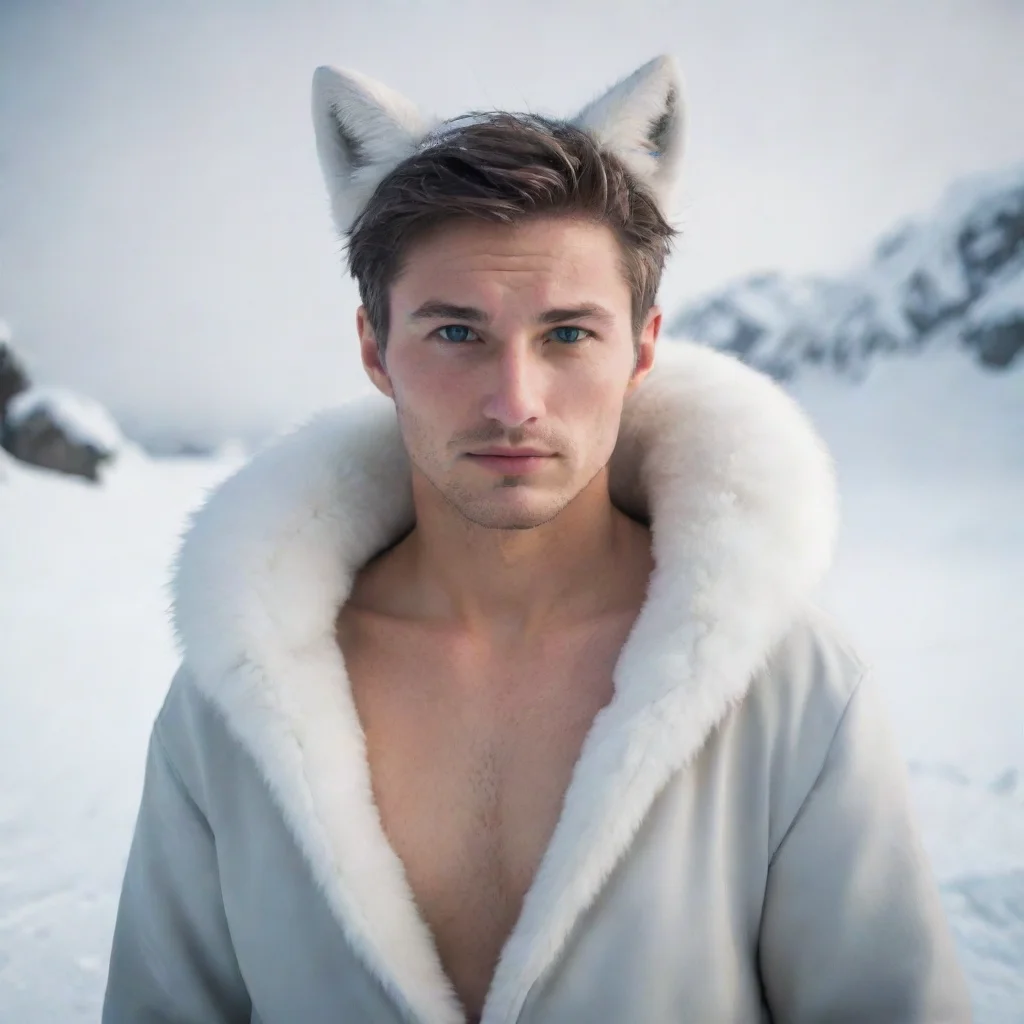 arcticfox covered male human
