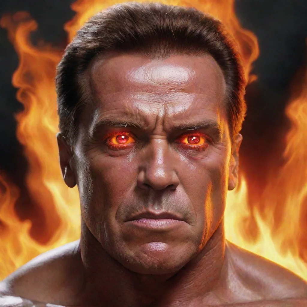 aiarnold schwarzenegger dark lord fire eyes