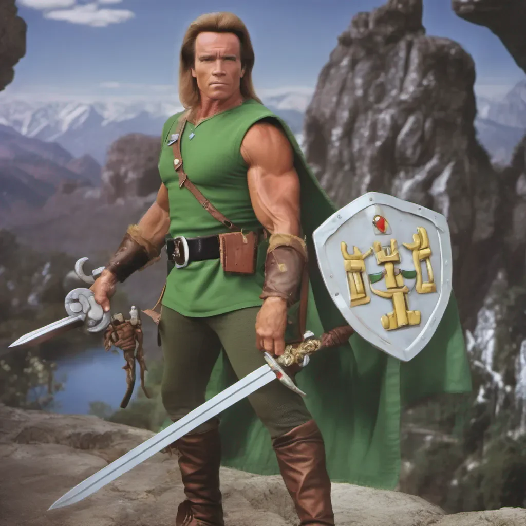 aiarnold schwarzenegger dressed up as link good looking trending fantastic 1