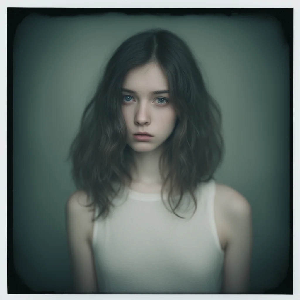 aiaroused girls  18 yo    dark gloomy studio portrait  polaroid amazing awesome portrait 2