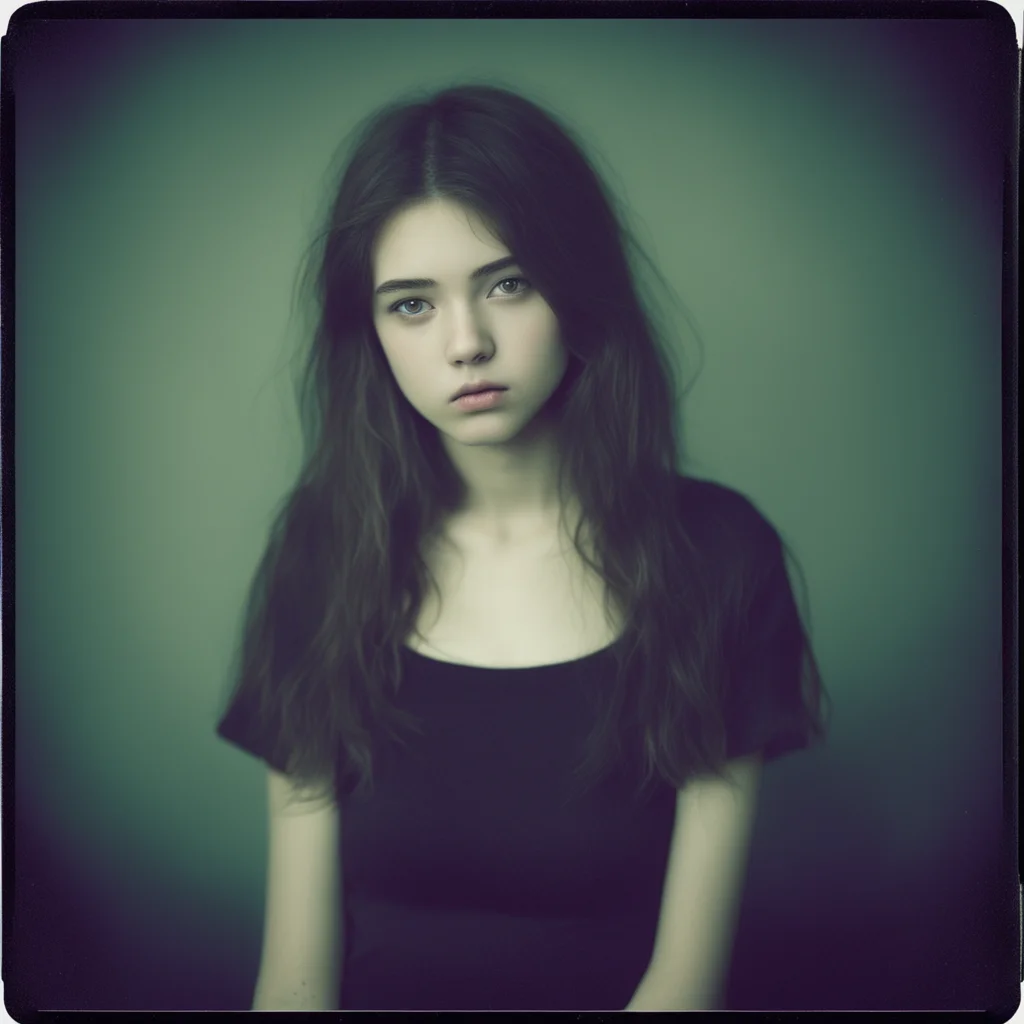 aiaroused girls  18 yo    dark gloomy studio portrait  polaroid good looking trending fantastic 1