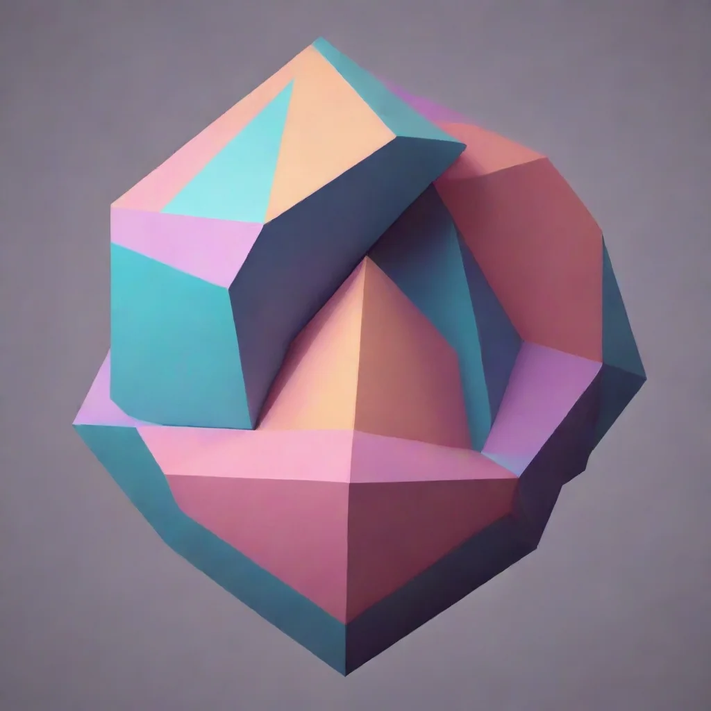aiart geometric shapes artstation aesthetic