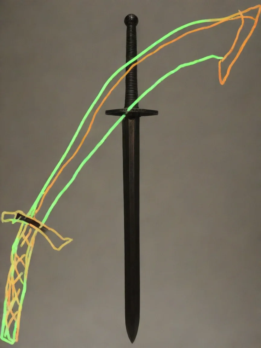 aiartistic sword replica meuseum art best quality glow