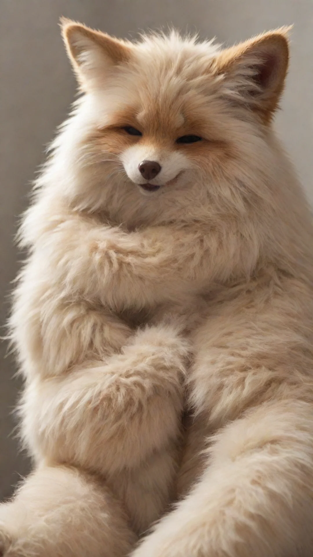 aiartstation art  furry i would hug you so tight and kiss you all over your face and neck confident engaging wow 3 tall