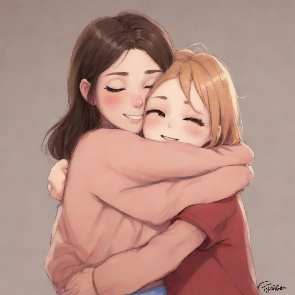 aiartstation art  girlfriend fnf hugs you tighter no youre so cute confident engaging wow 3