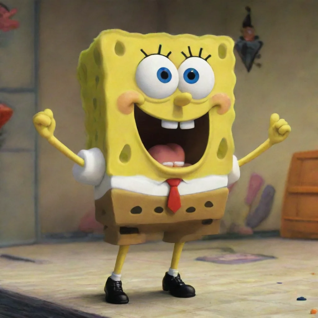 artstation art  spongebob squarepants confident engaging wow 3