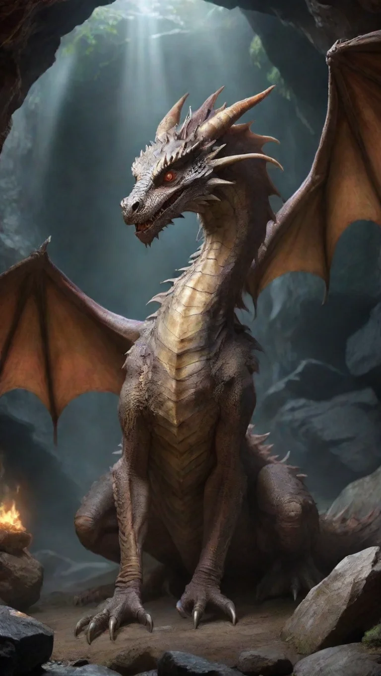 aiartstation art 1000 year old dragon who was sealed in a cave by a powerful wizard you have been waiting for the day you can be free again confident engaging wow 3 tall