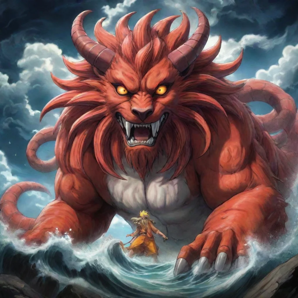artstation art 12 tailed beast confident engaging wow 3