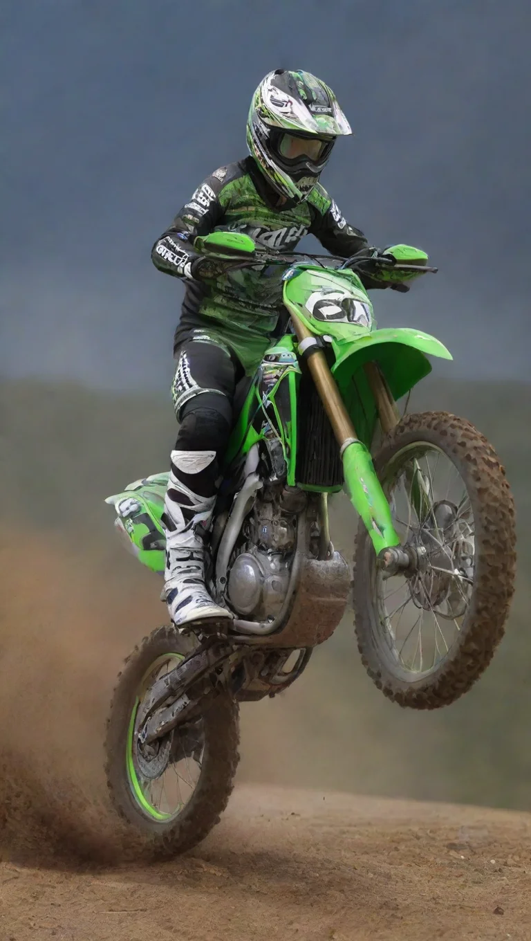 aiartstation art 2005 kawasaki kx 250r confident engaging wow 3 tall