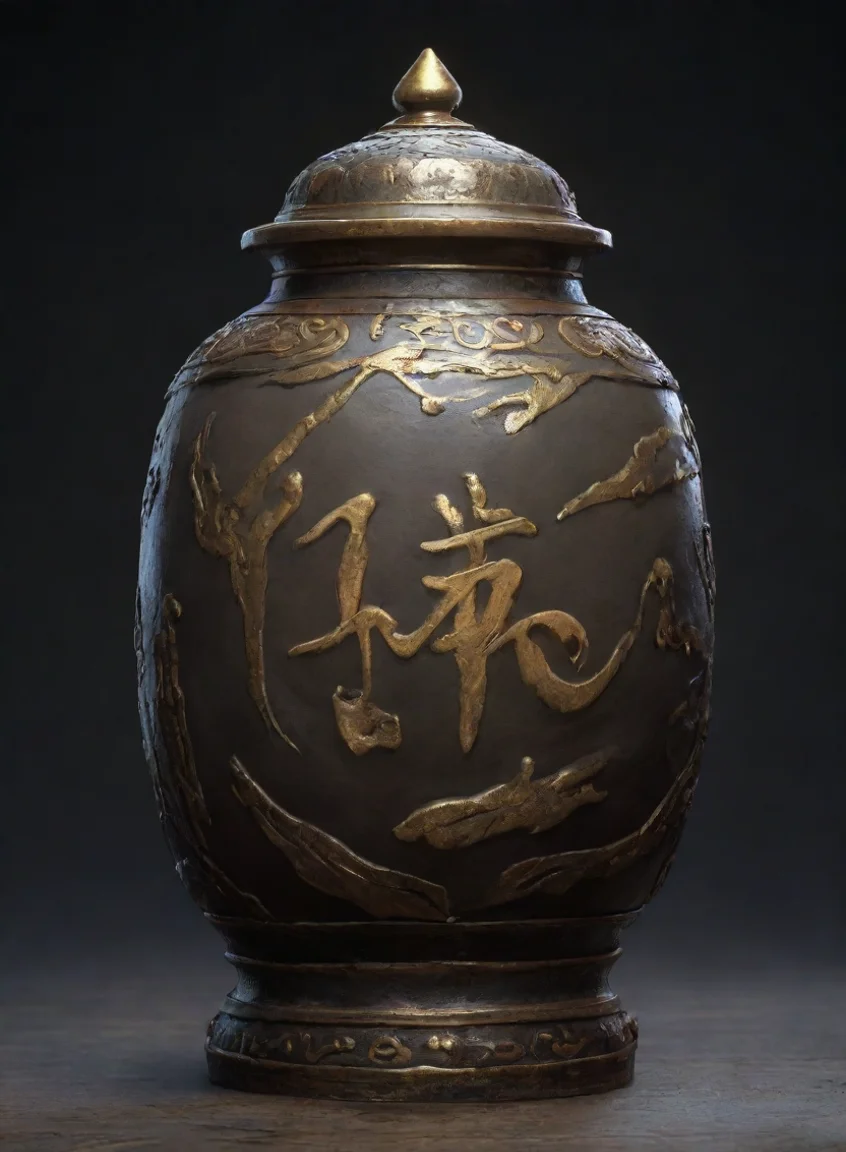 aiartstation art 4k elden ring warrior jar with japanese writing confident engaging wow 3 portrait43