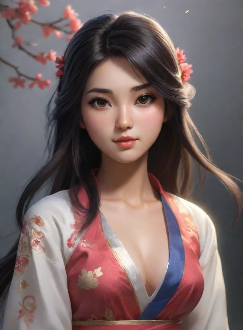 aiartstation art a beautiful asian girl confident engaging wow 3 portrait43