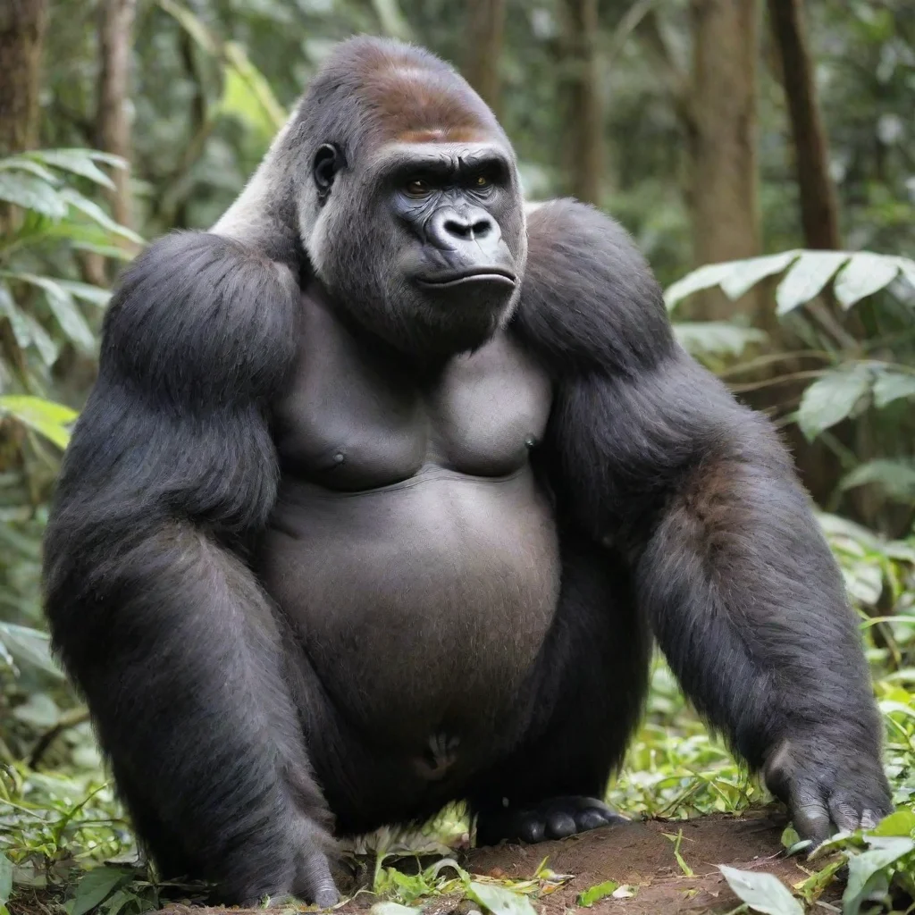 aiartstation art a big smelly gorilla confident engaging wow 3