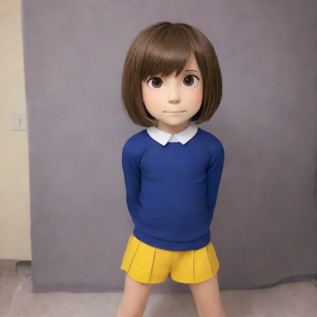 aiartstation art a boy transforms into frisk from undertale as a girl confident engaging wow 3