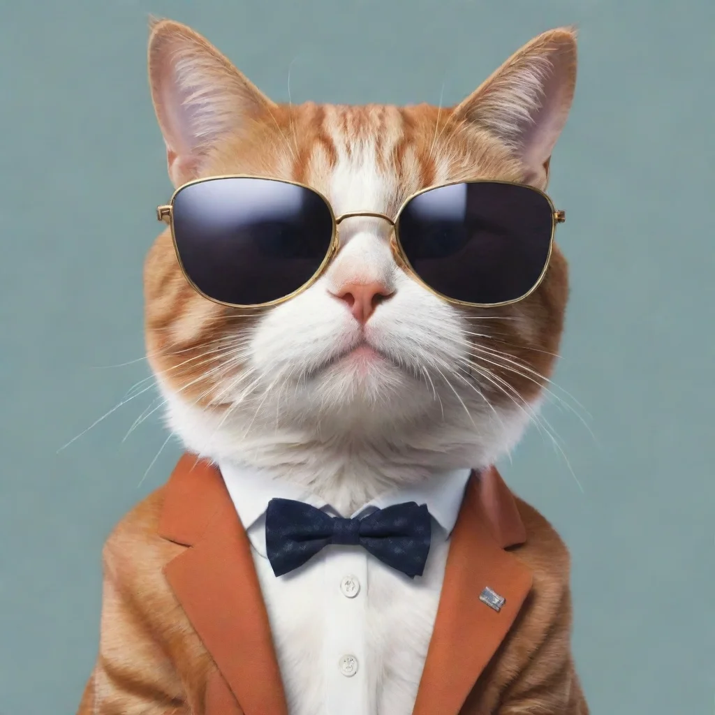 aiartstation art a cool cat confident engaging wow 3