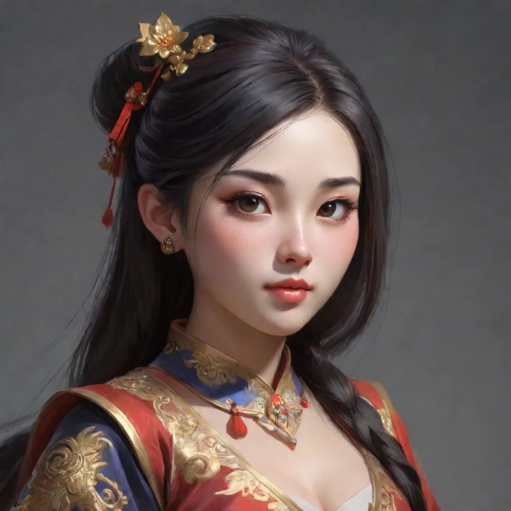 artstation art a died pretty chinese girl confident engaging wow 3