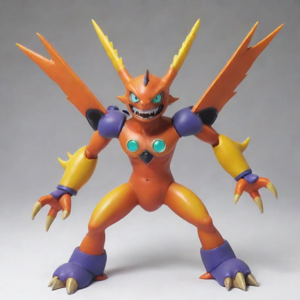 aiartstation art a digimon named satrusteguimon confident engaging wow 3