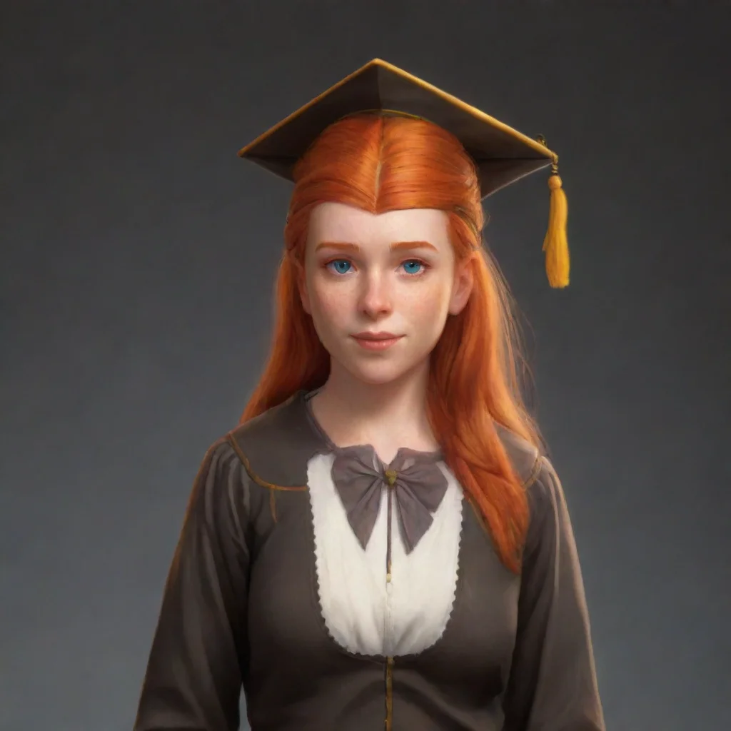 artstation art a ginger girl confident engaging wow 3