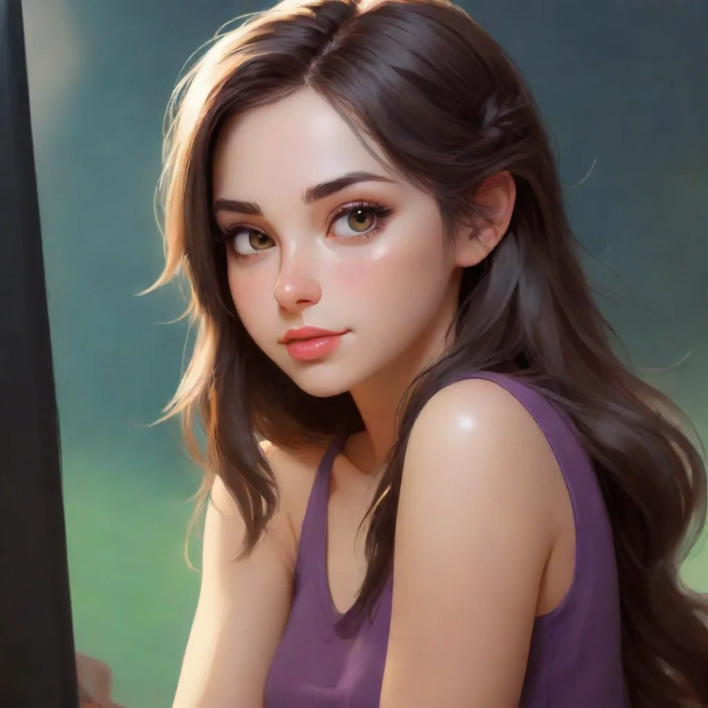 aiartstation art a girl stickam image  confident engaging wow 3