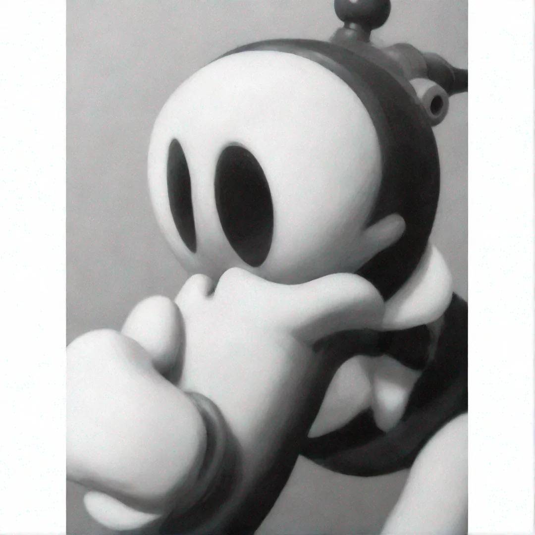 aiartstation art a gun as a cuphead boss art confident engaging wow 3