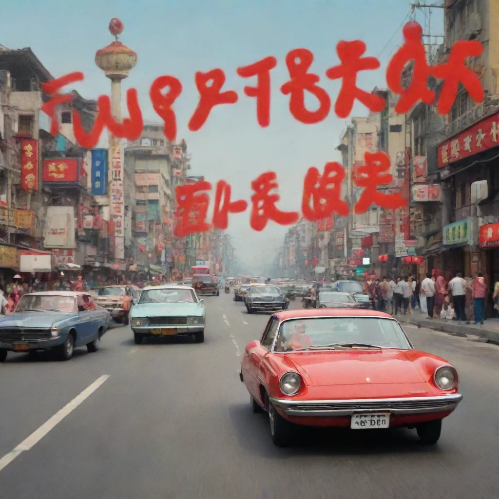 aiartstation art a movie cover that says fast and slow with chines people and slow cars confident engaging wow 3