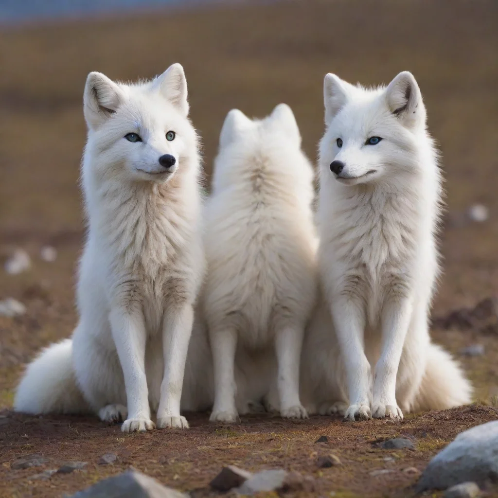 aiartstation art a pair of male anthro arctic foxes confident engaging wow 3