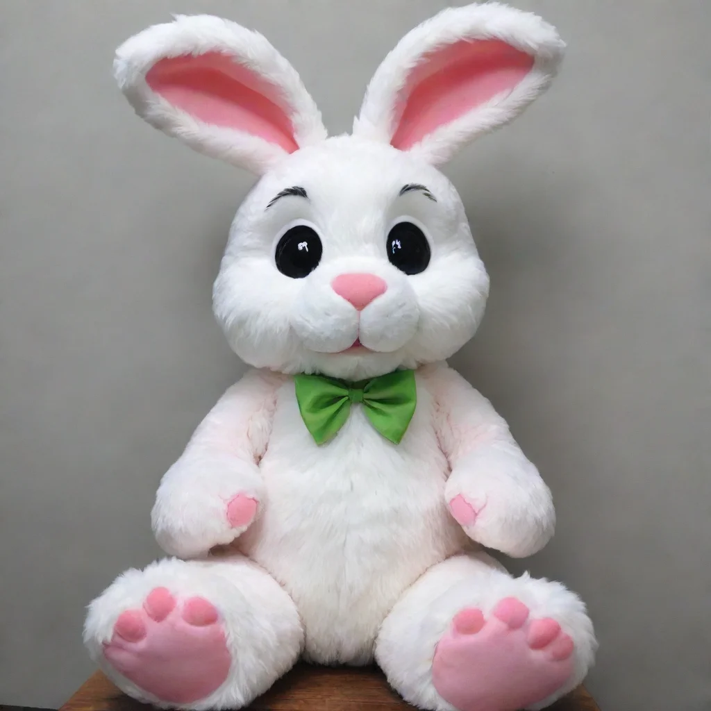 artstation art a plush rabbit fursuit confident engaging wow 3