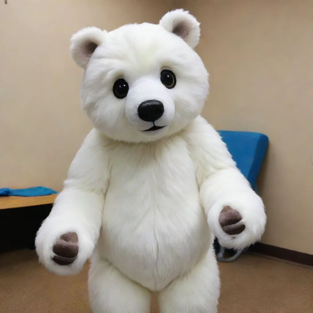 aiartstation art a polar teddy bear fursuit confident engaging wow 3