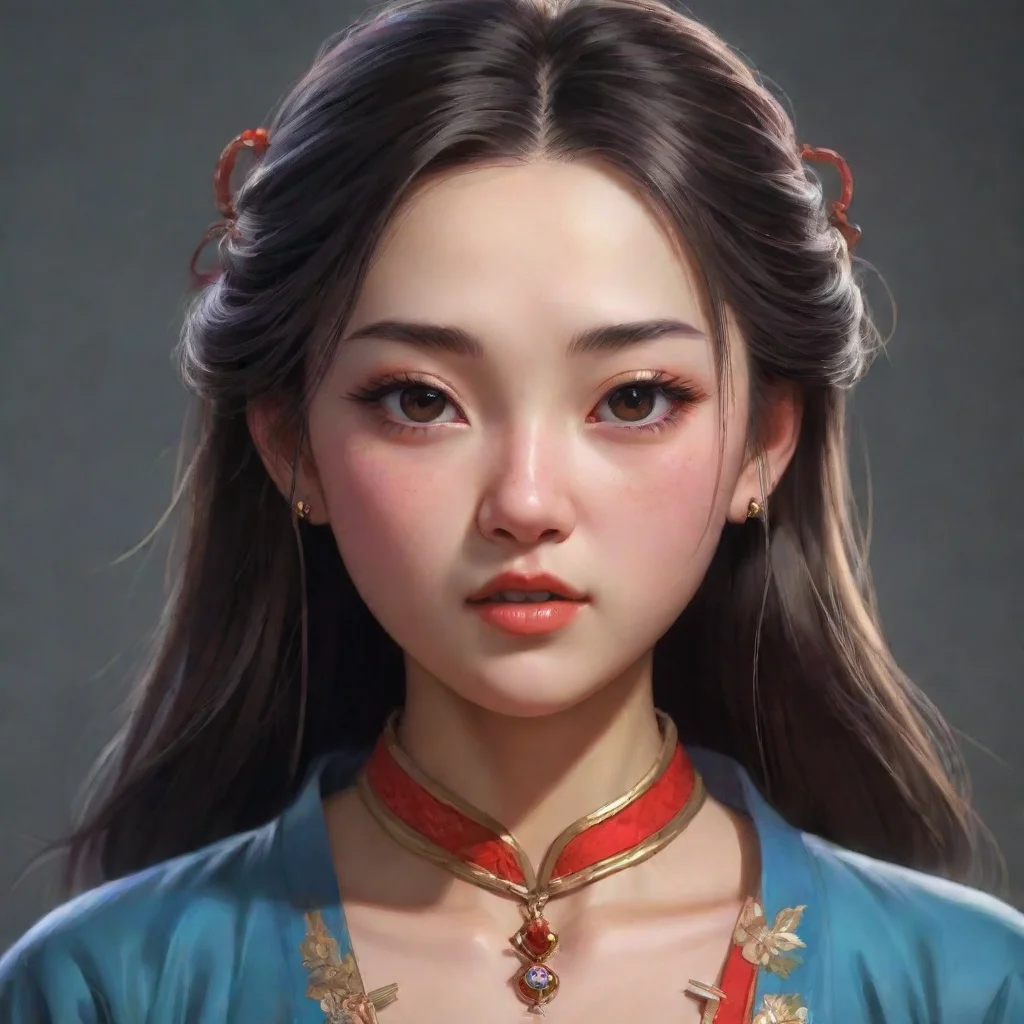 aiartstation art a pretty chinese girl being strangled confident engaging wow 3