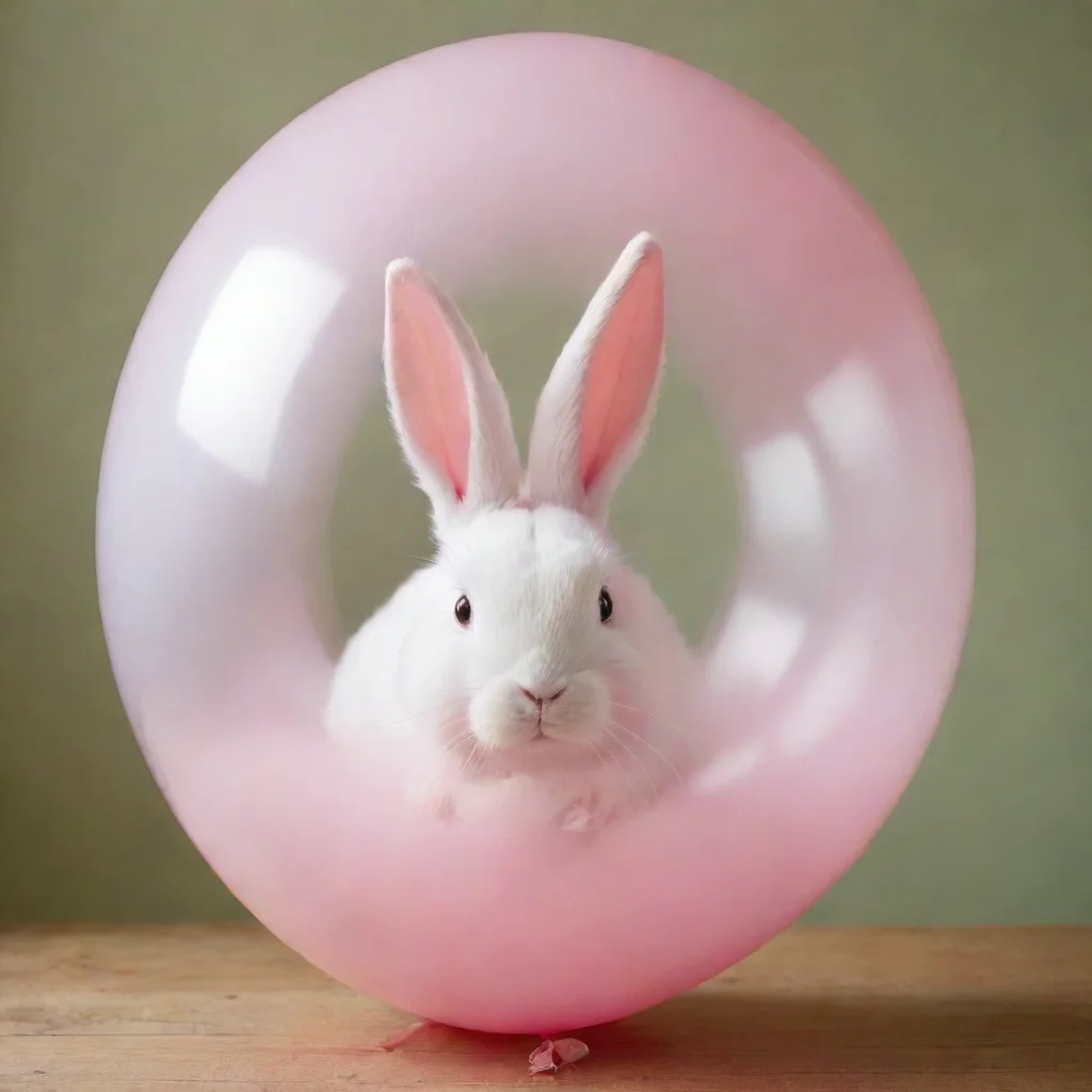 aiartstation art a rabbit inside a rabbit inside a rabbit inside a balloon confident engaging wow 3