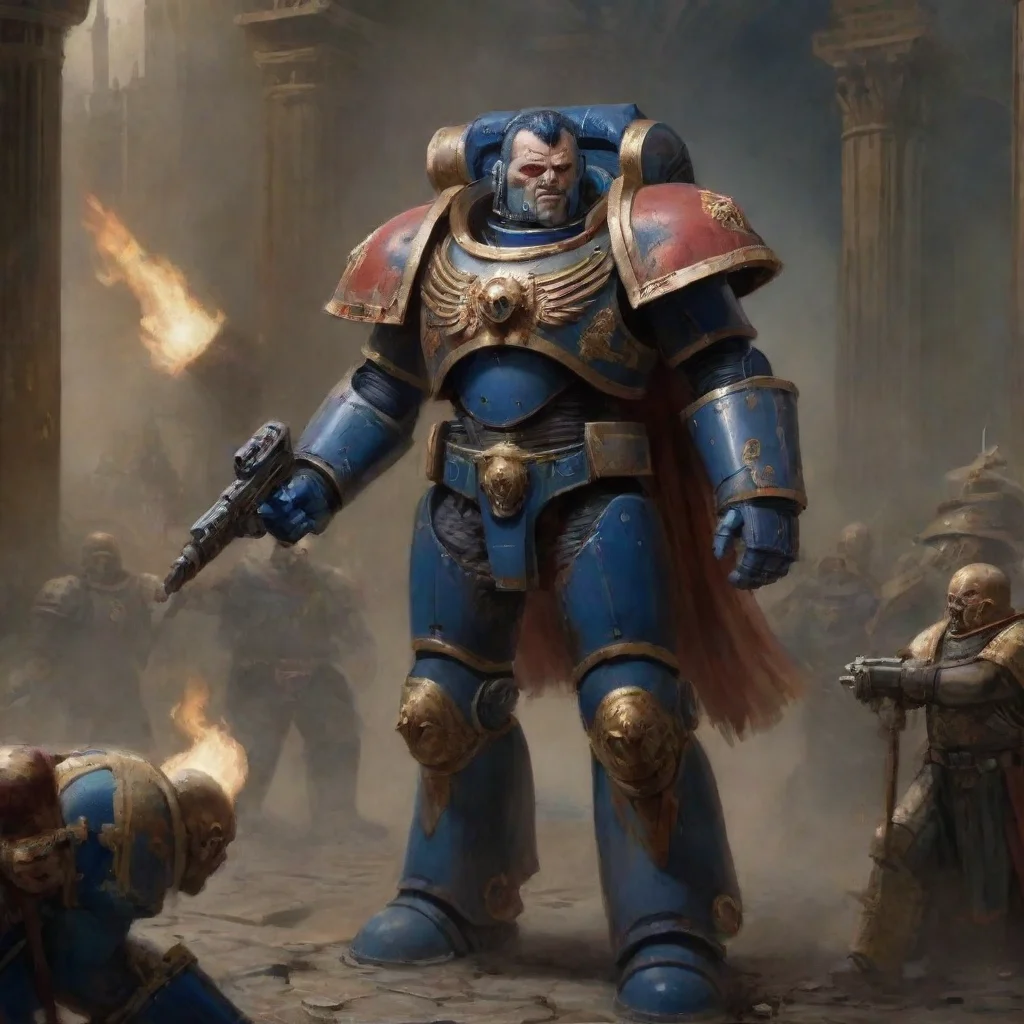 aiartstation art adeptus astartes  confident engaging wow 3