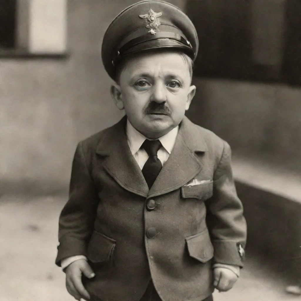 aiartstation art adolf hitler midget confident engaging wow 3