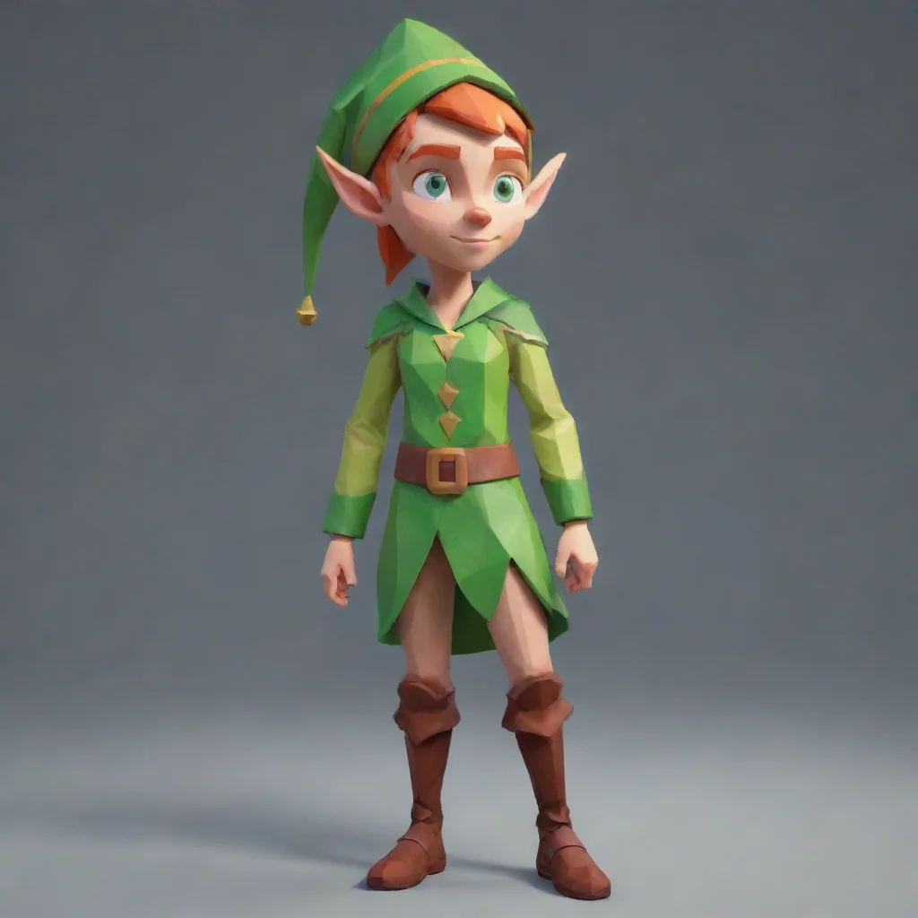 aiartstation art aesthetic character elf low poly confident engaging wow 3