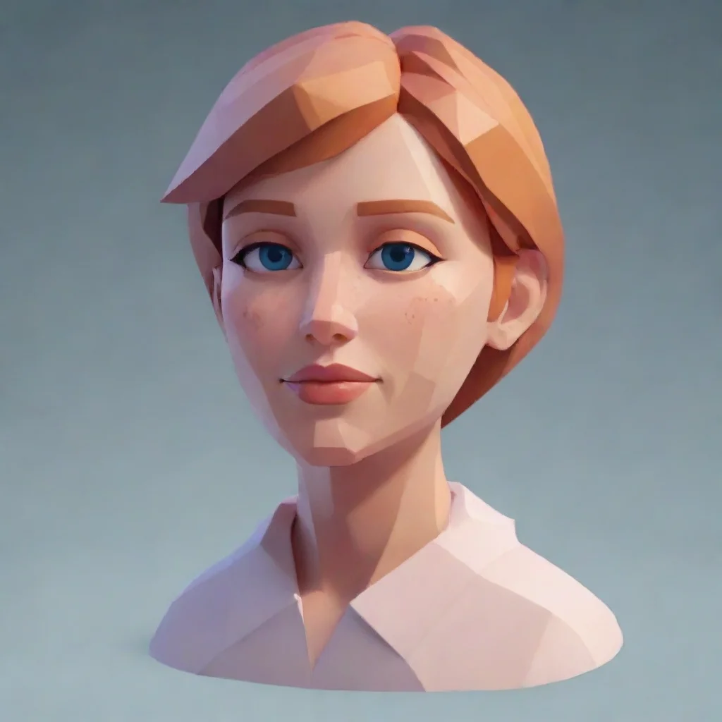 aiartstation art aesthetic character low poly confident engaging wow 3