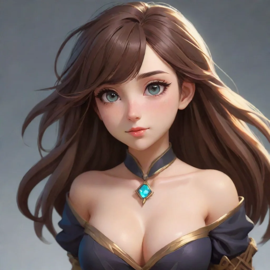 aiartstation art ai gina anime confident engaging wow 3