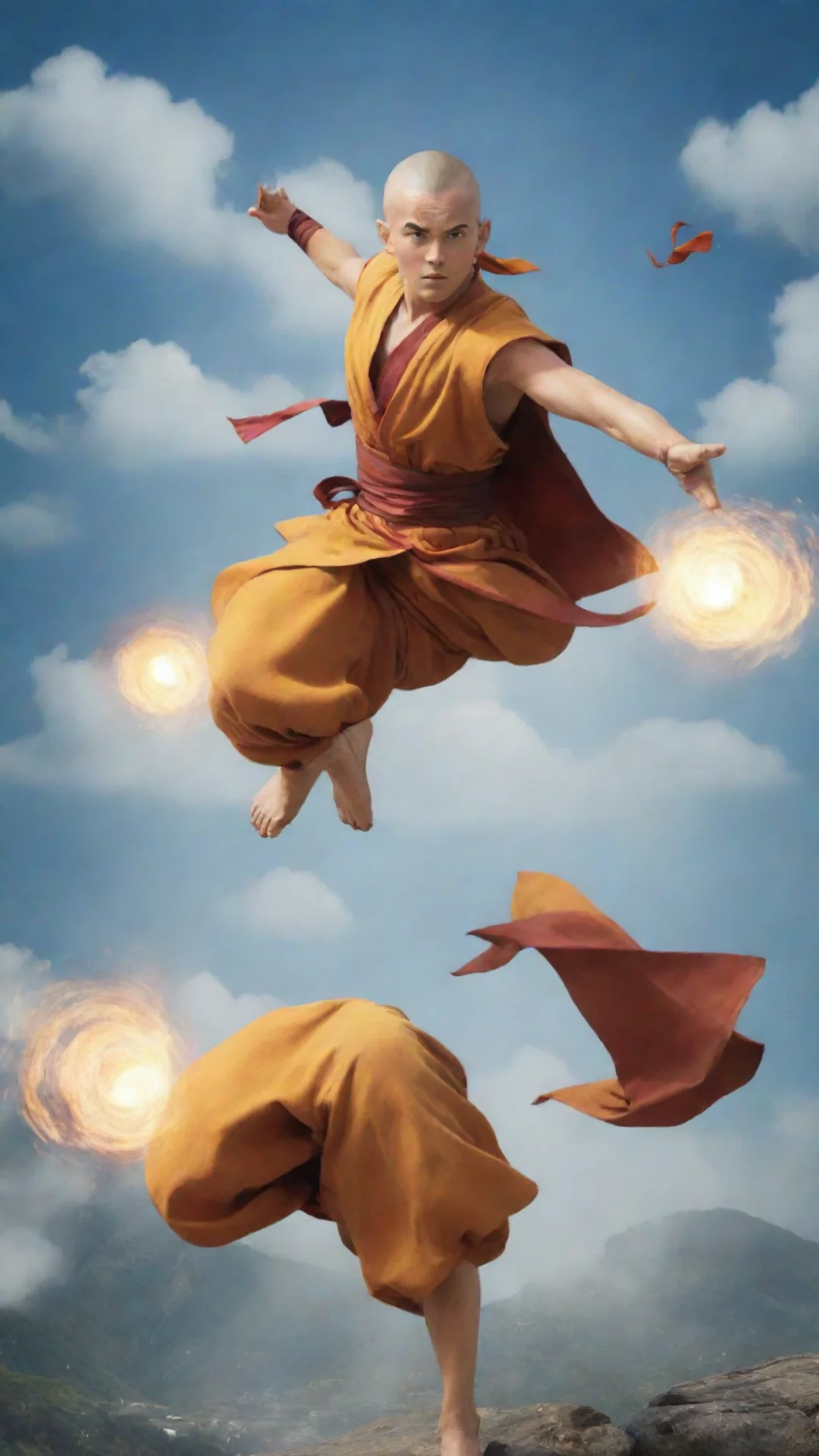 aiartstation art airbender confident engaging wow 3 tall