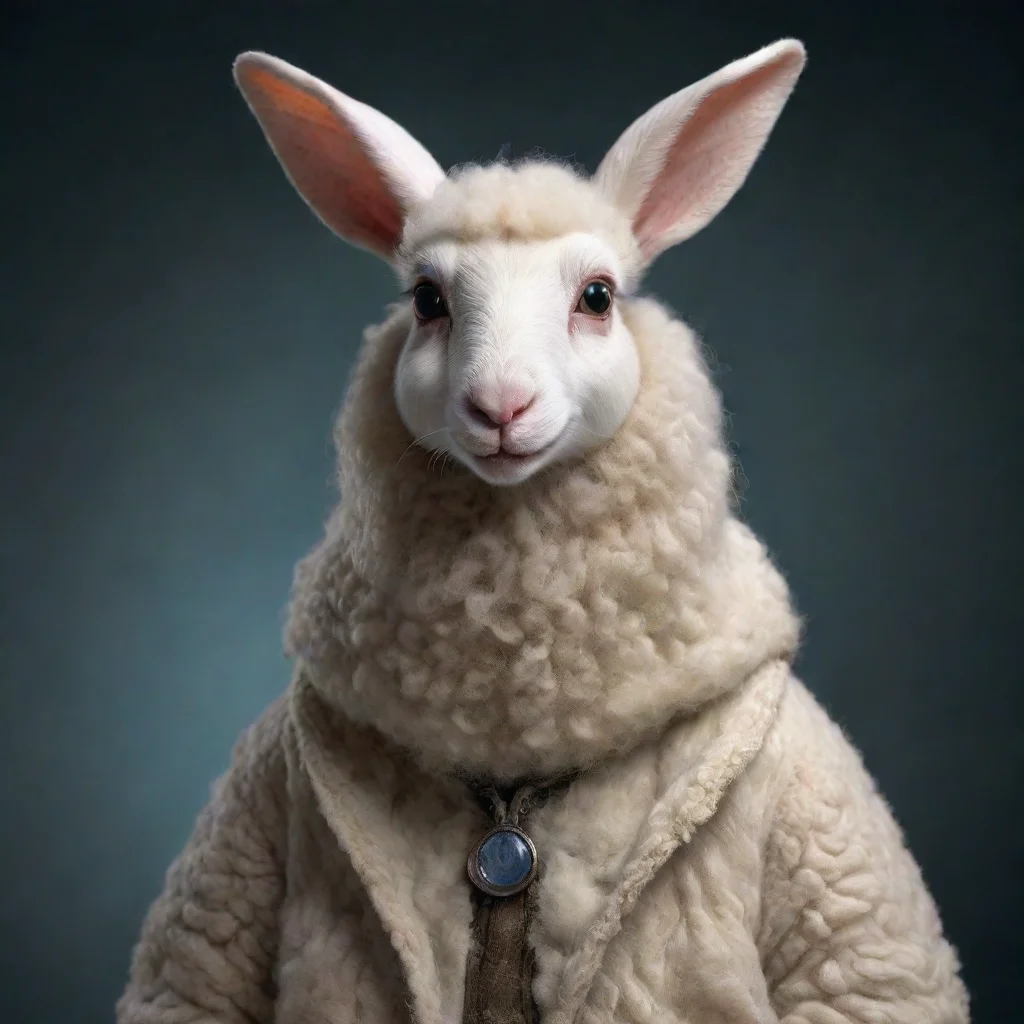 artstation art alien anthropomorphic sheep rabbit confident engaging wow 3