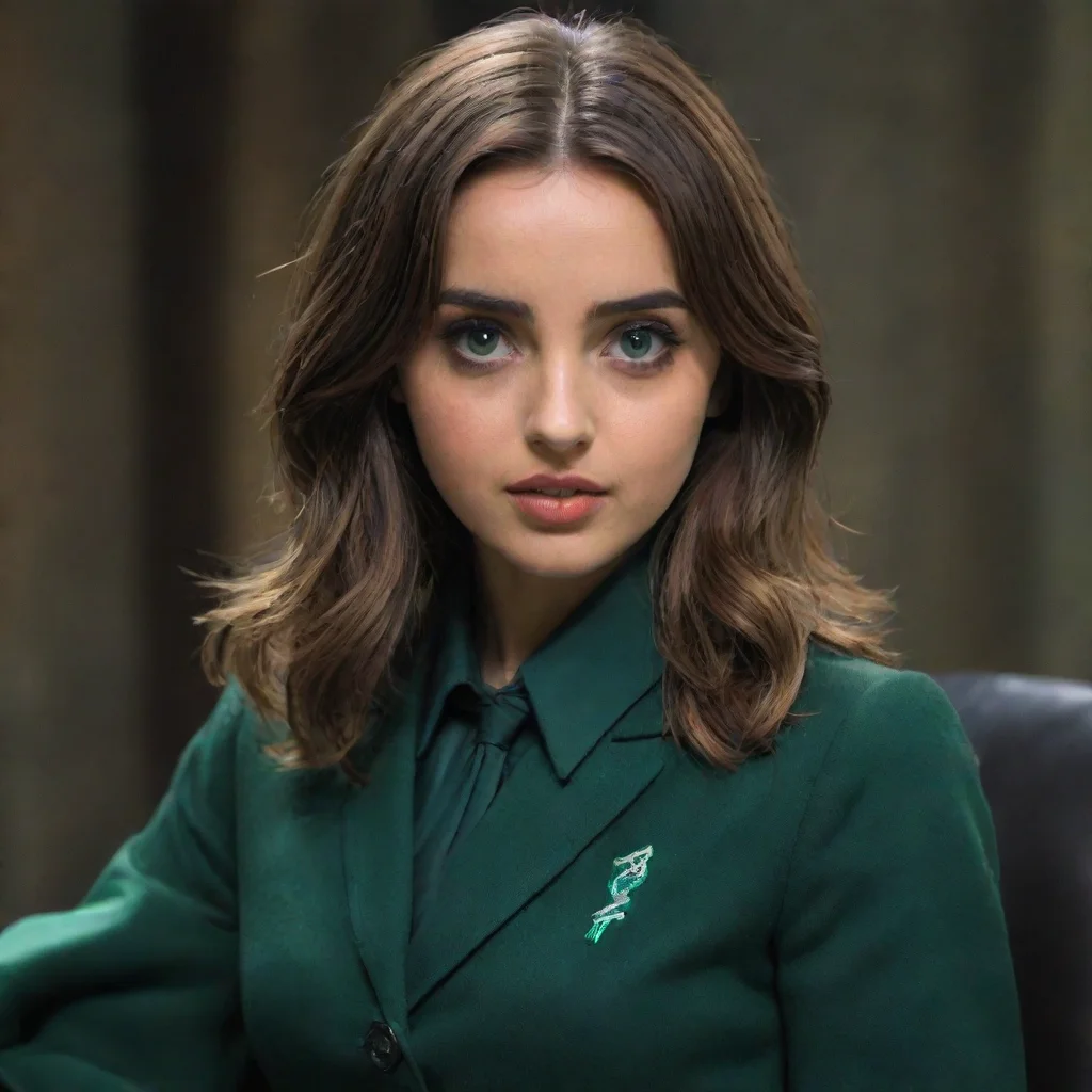 aiartstation art ana de armas as a slytherin confident engaging wow 3