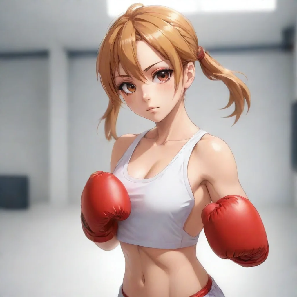 aiartstation art anime boxer girl confident engaging wow 3