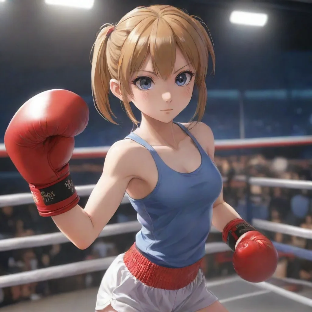 aiartstation art anime boxing girl confident engaging wow 3