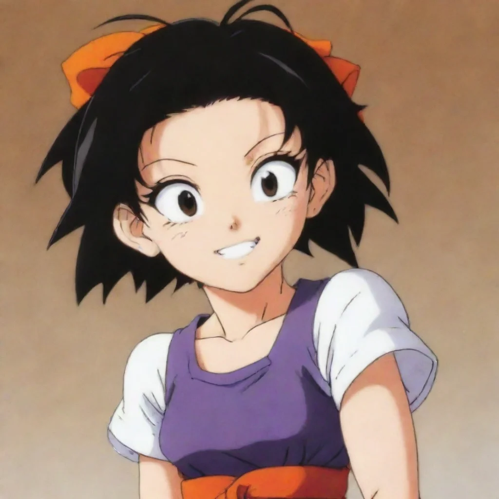 artstation art anime dbz videl happy confident engaging wow 3