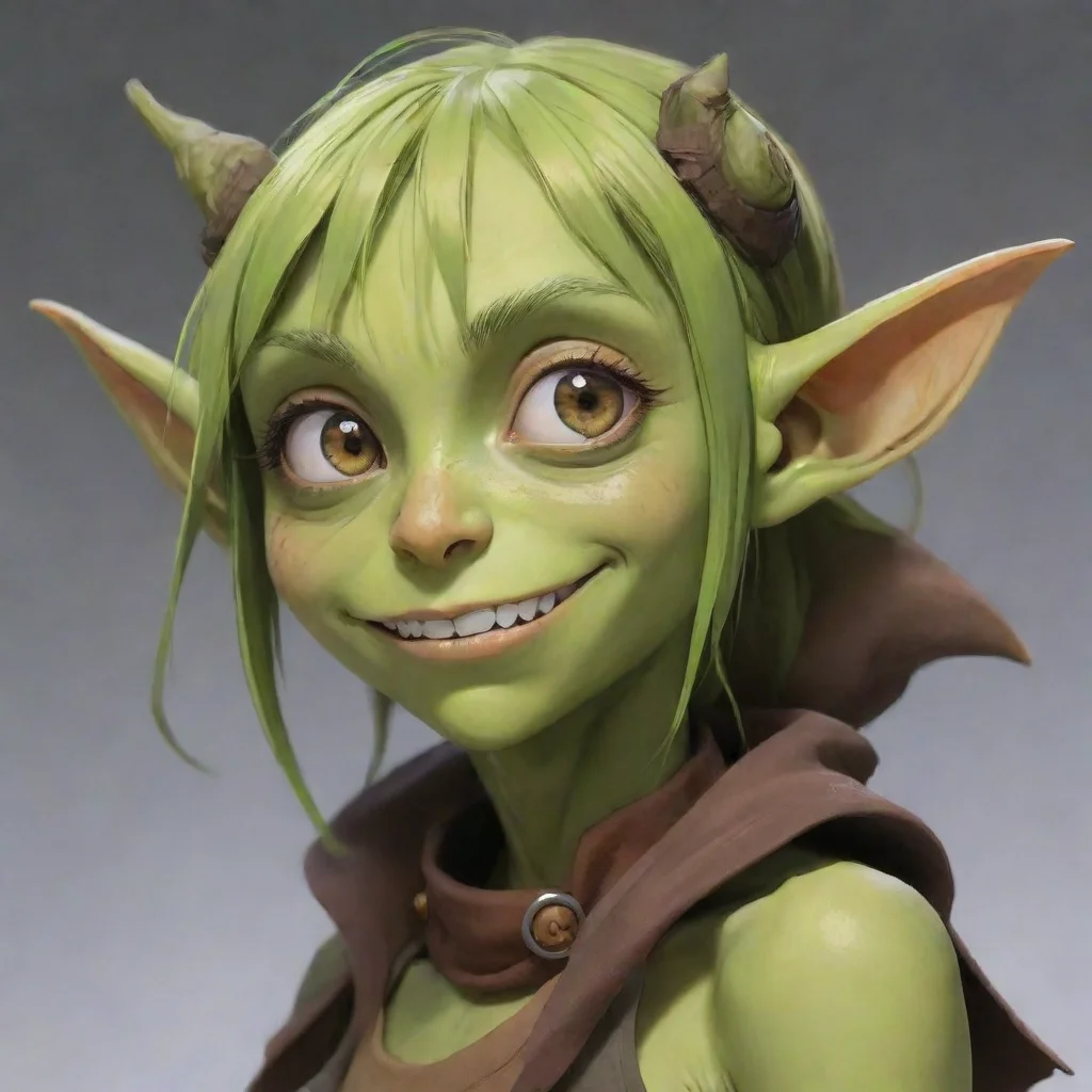 aiartstation art anime goblin girl confident engaging wow 3