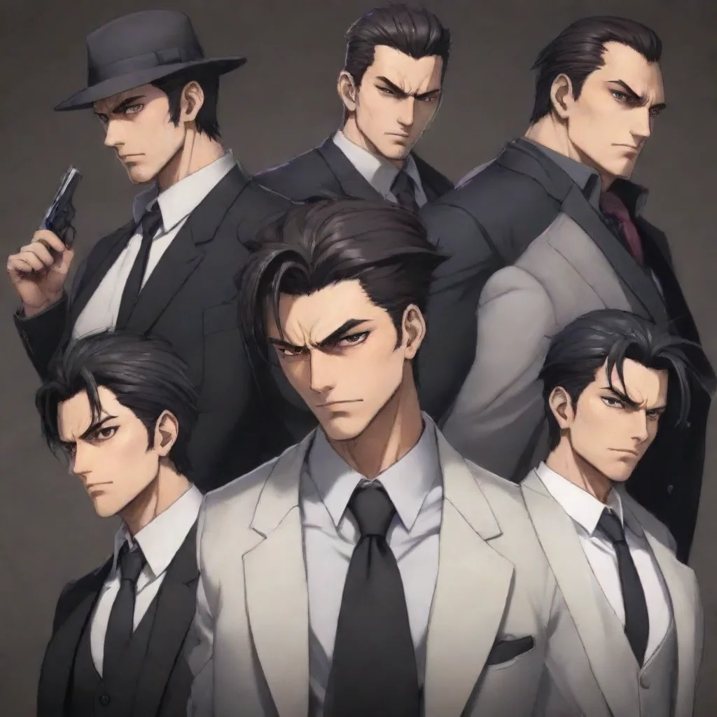 aiartstation art anime mafia men alpha confident engaging wow 3