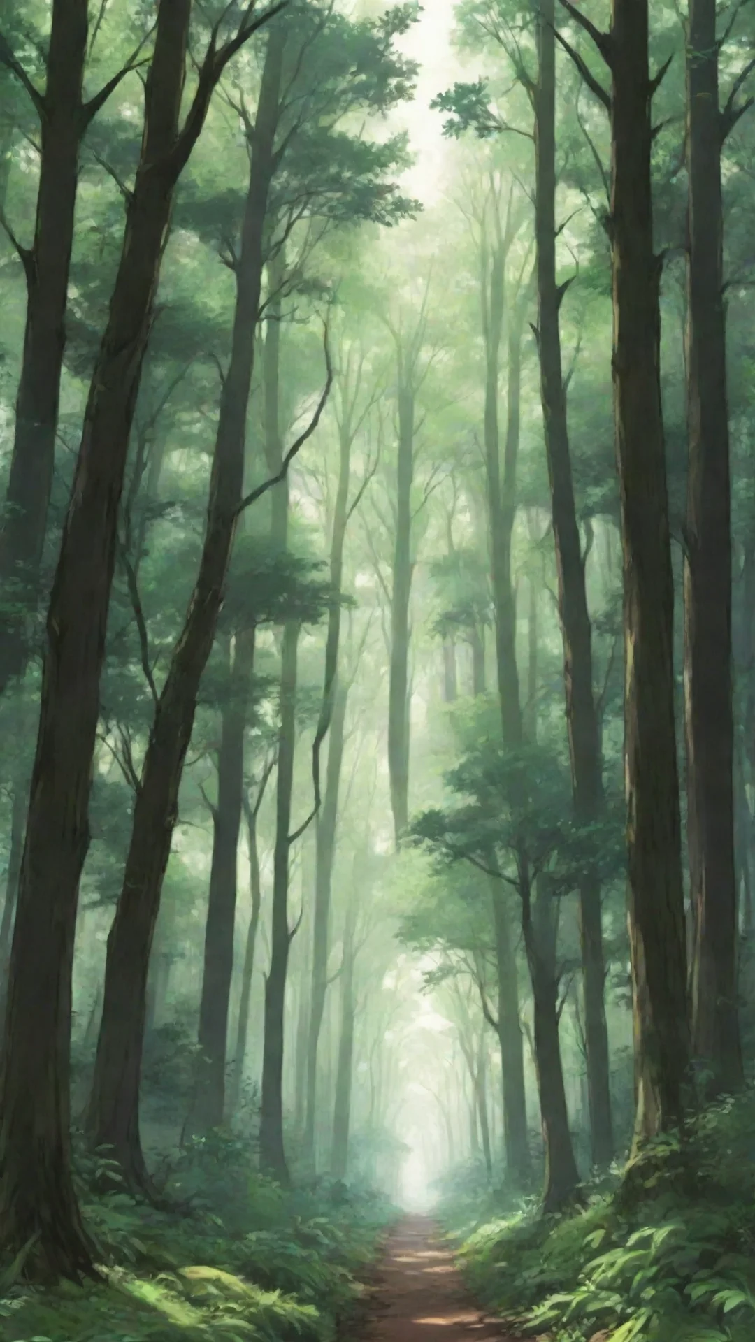 artstation art anime manga style forest confident engaging wow 3 tall