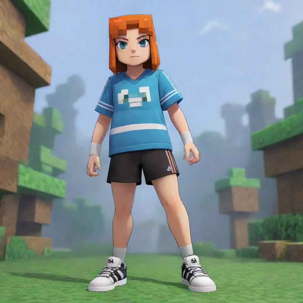 artstation art anime minecraft adidas  confident engaging wow 3