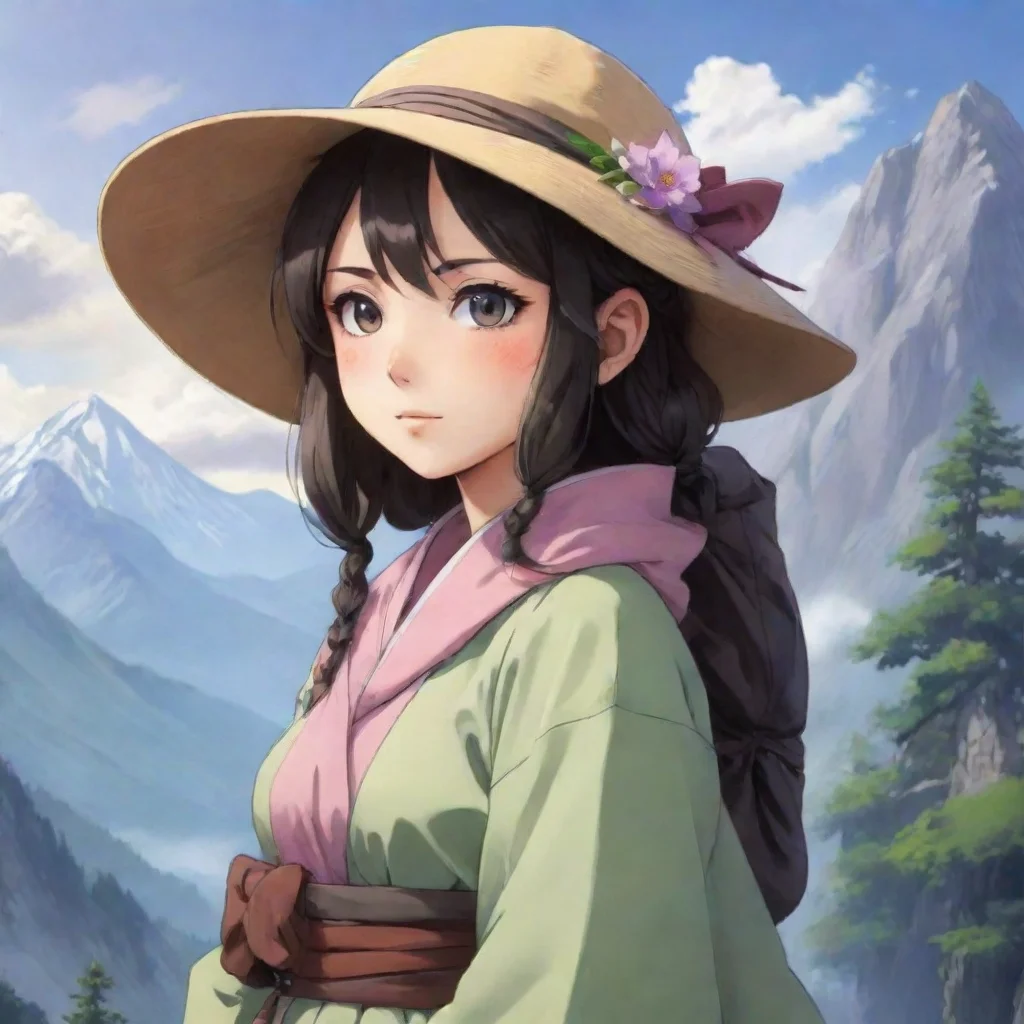 artstation art anime mountain lady confident engaging wow 3