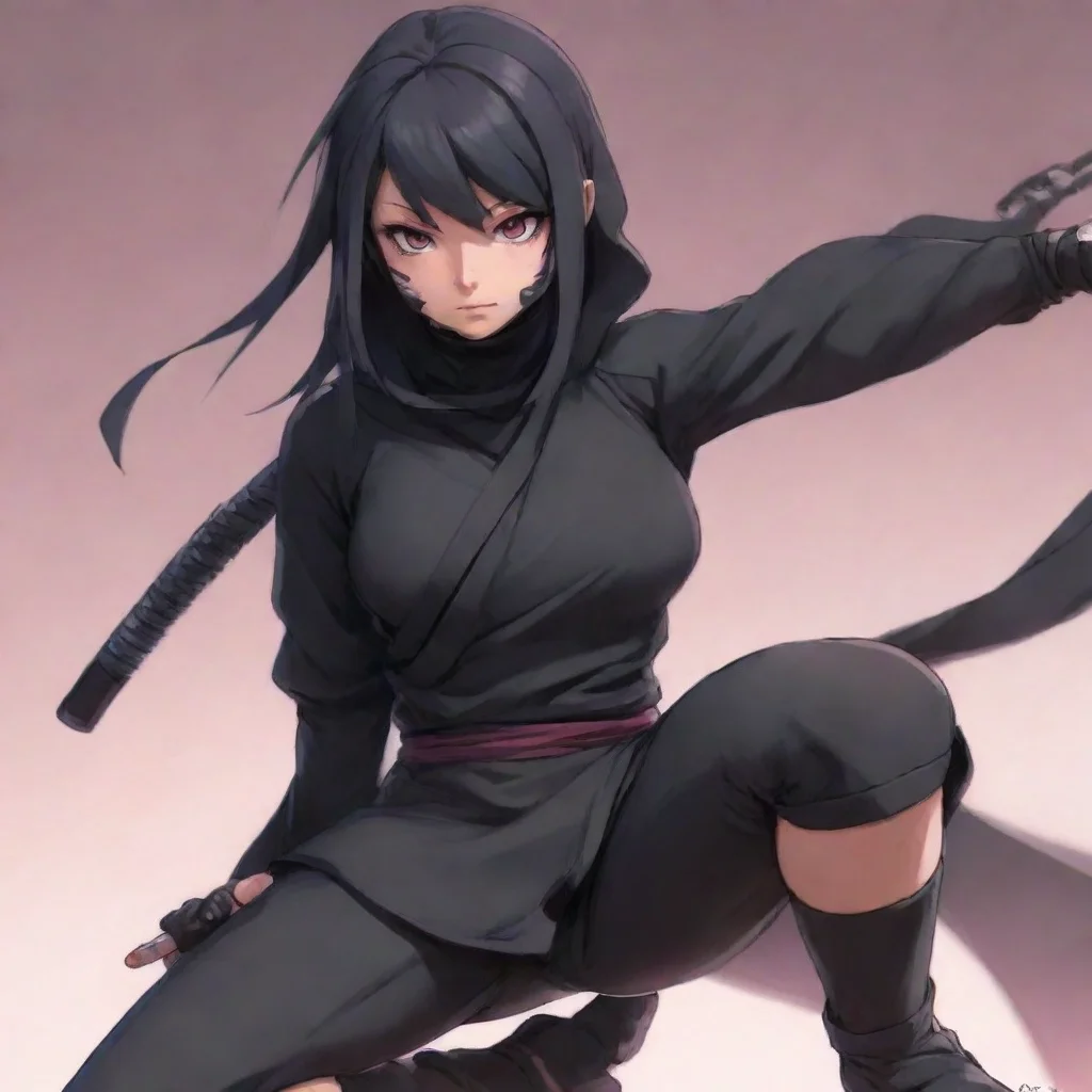 artstation art anime ninja girl confident engaging wow 3