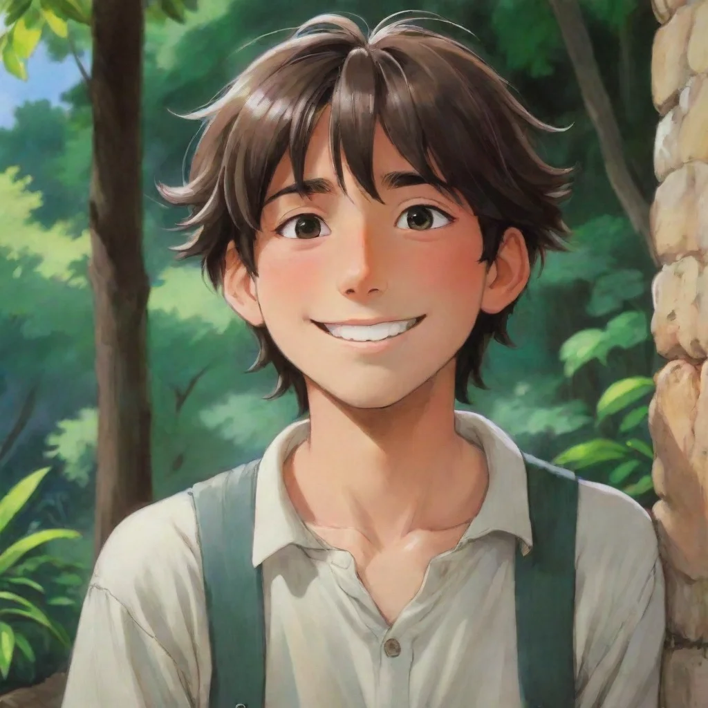 aiartstation art anime spanish male kind smile ghibli art nice confident engaging wow 3
