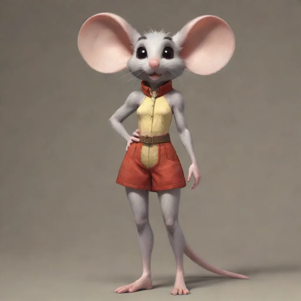 aiartstation art anthro female mouse confident engaging wow 3
