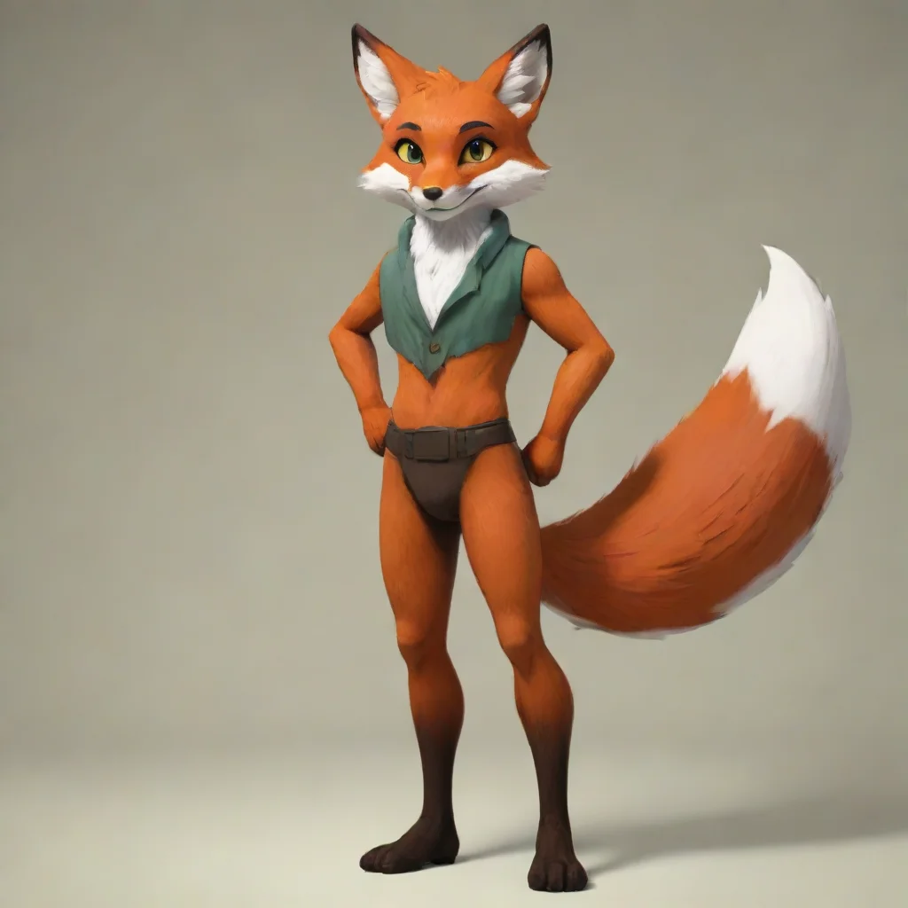artstation art anthro fox confident engaging wow 3