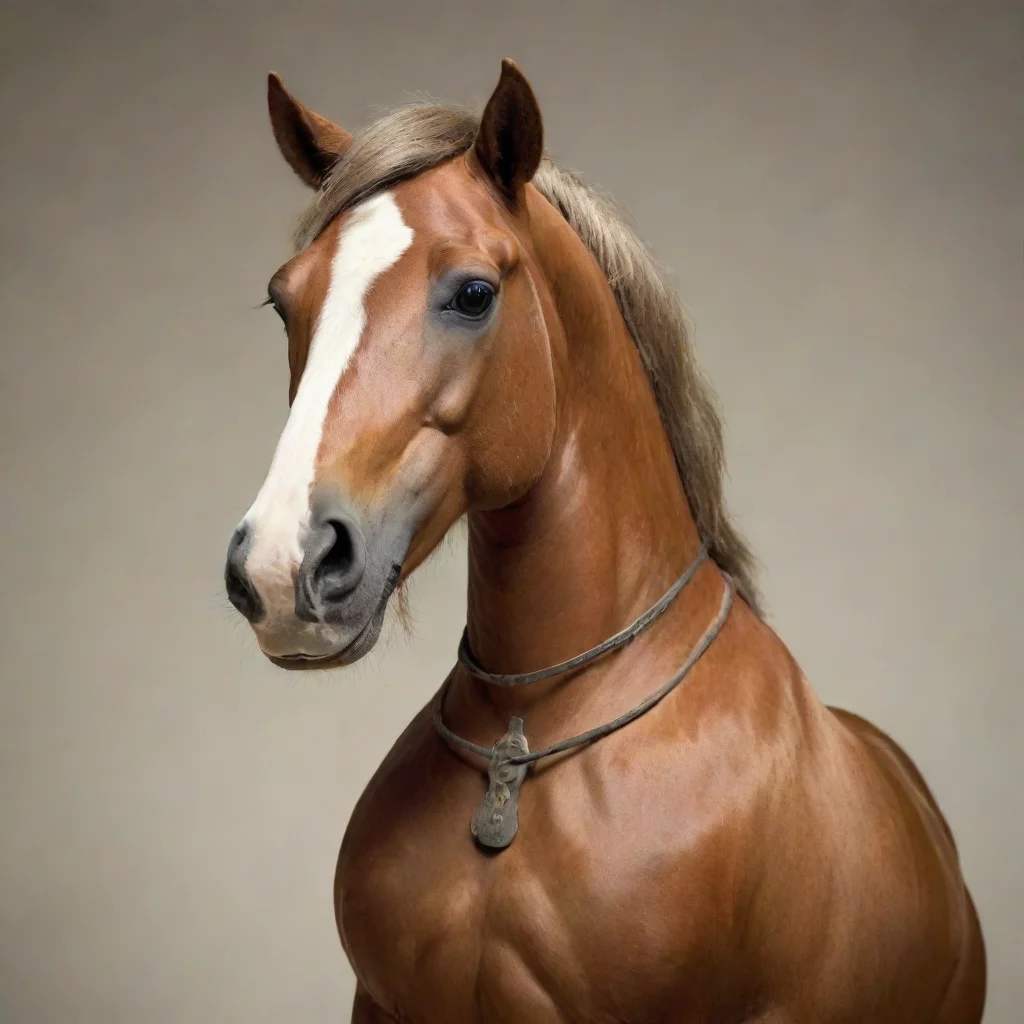 aiartstation art anthropomorphic horse confident engaging wow 3